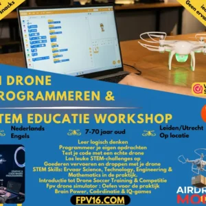 Drone programmeren en STEM workshop voor kinderen en jongeren in Leiden en Utrecht