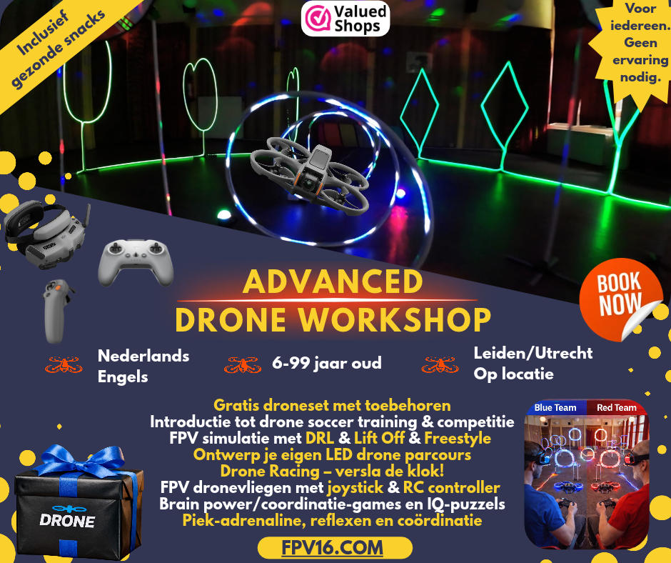 Advanced Drone Workshop FPV16 Advanced Drone Workshop in Leiden en Utrecht