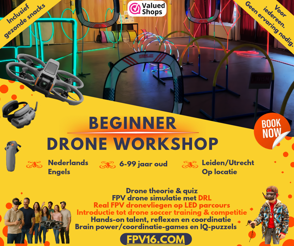Beginner FPV drone workshop in Leiden en Utrecht Beginner FPV drone workshop in Leiden en Utrecht